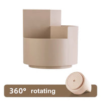 3 Grid 360 Degree Rotating Desktop Pen Holder